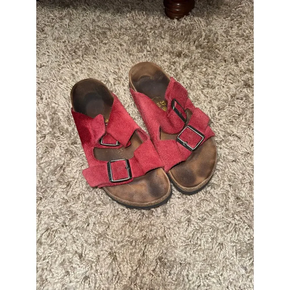 Birkenstock Arizona suede sandals in zinfandel size 37 U.S 6-6.5 women's 2026